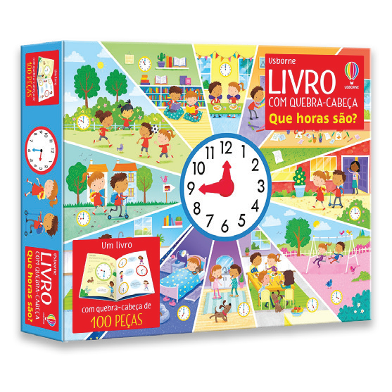 Que Horas São?: Livro Com Quebra-cabeça