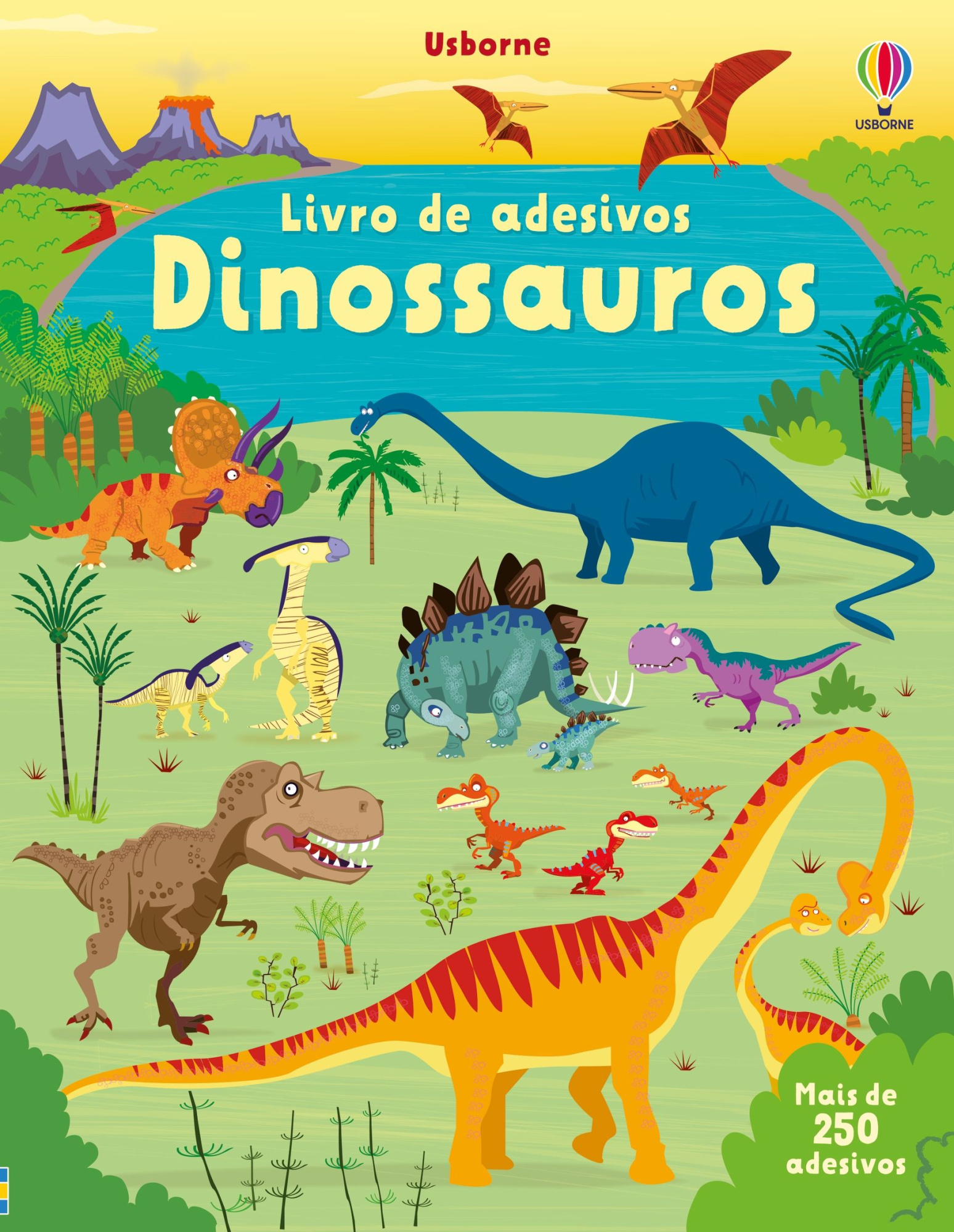Dinossauros: Livro De Adesivos