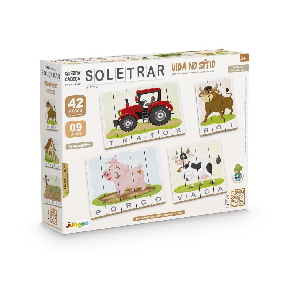 Quebra-cabeças Soletrar Vida no Sitio