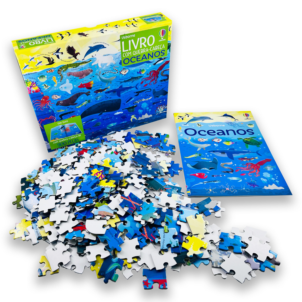 Oceanos: Livro Com Quebra-cabeça