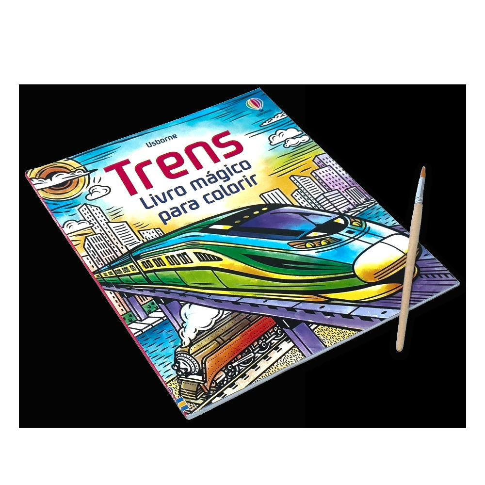 Trens: Livro Mágico De Colorir