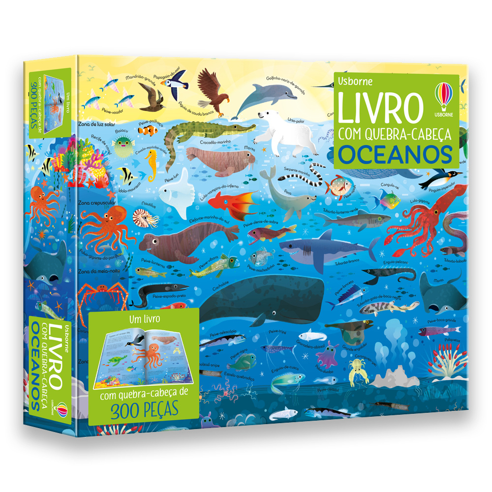 Oceanos: Livro Com Quebra-cabeça