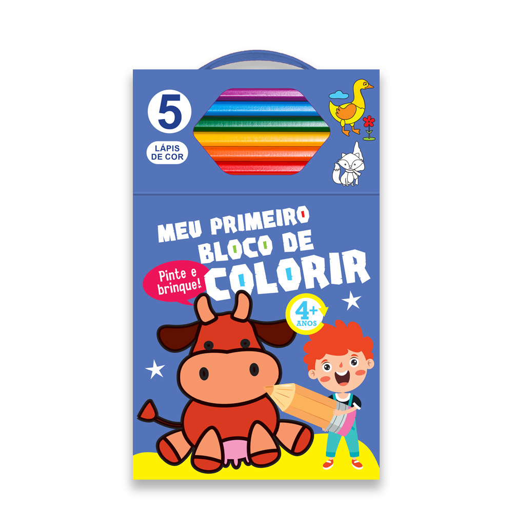 Meu Primeiro Bloco De Colorir Azul 4+