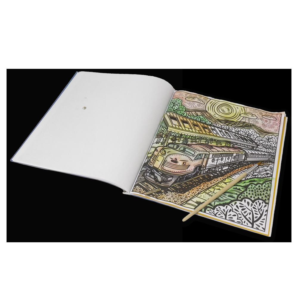 Trens: Livro Mágico De Colorir